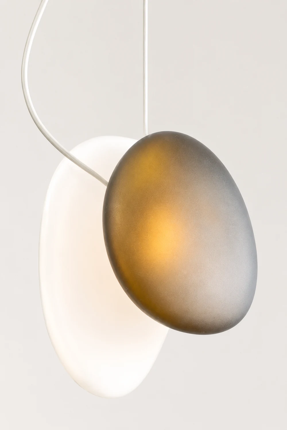 Translucent Frosted Glass Pendant Light - Lumpaz