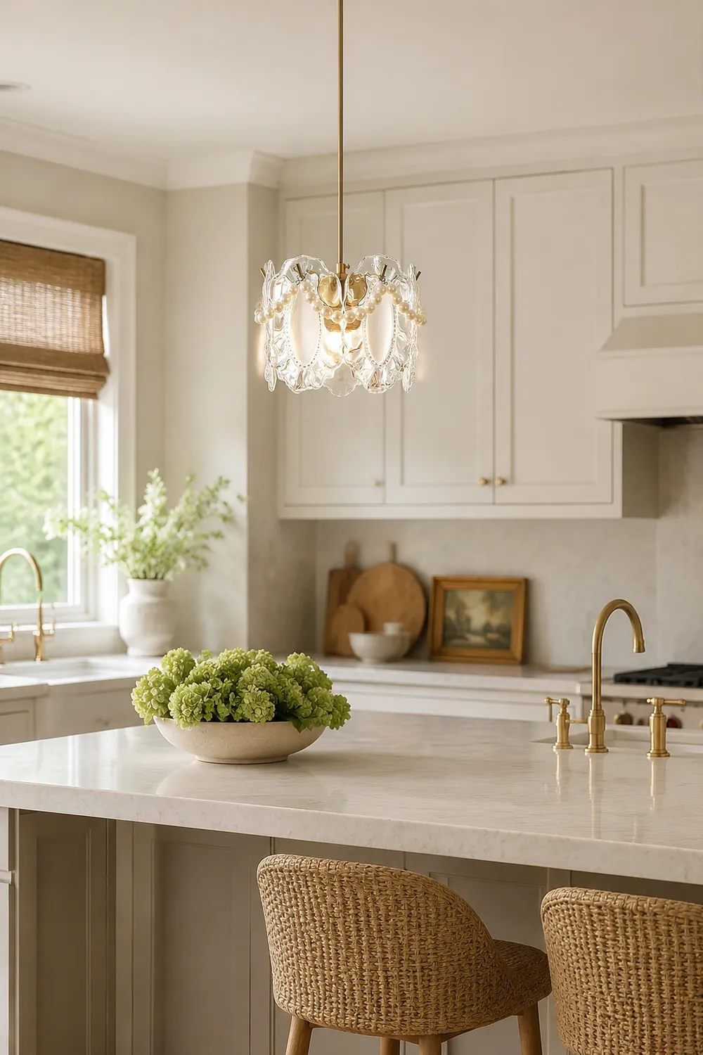 Floral Glass Pendant Lamp - Lumpaz