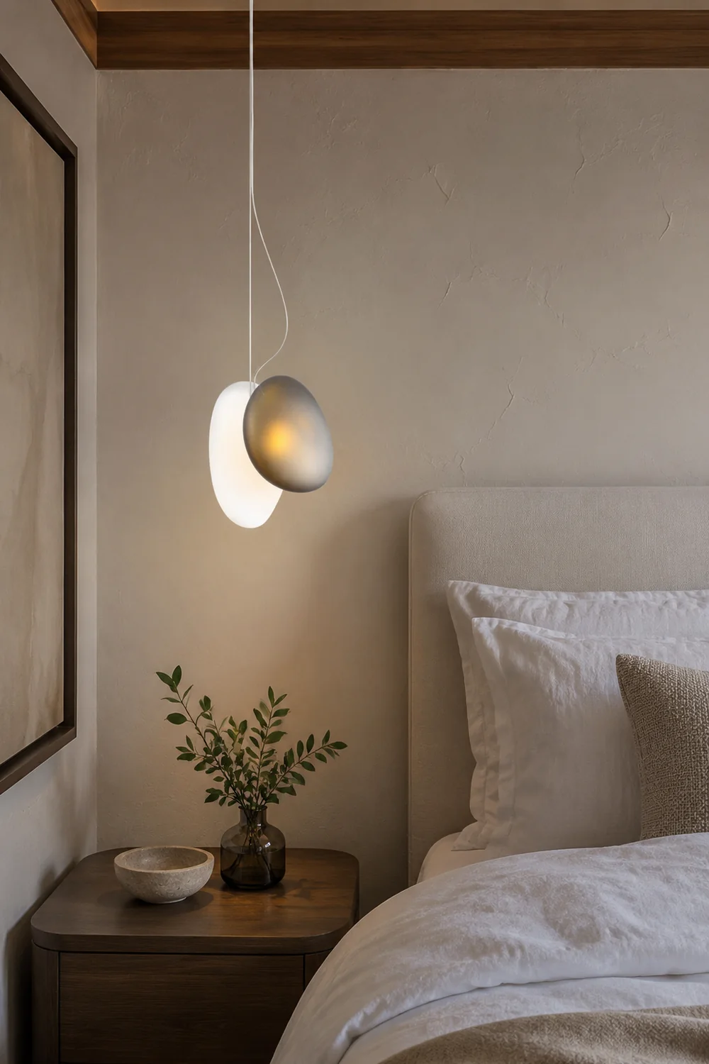 Translucent Frosted Glass Pendant Light - Lumpaz