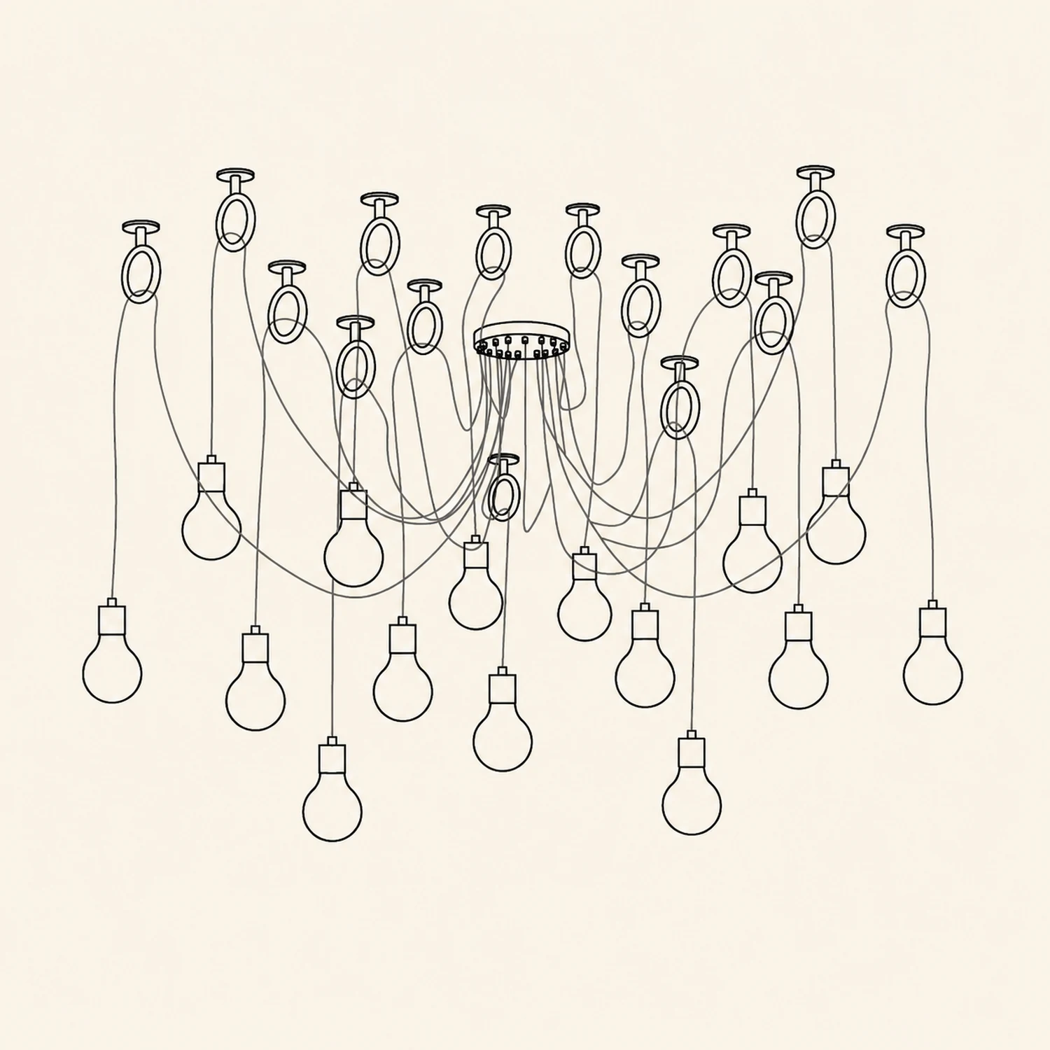 Industrial Spider Chandelier - Lumpaz