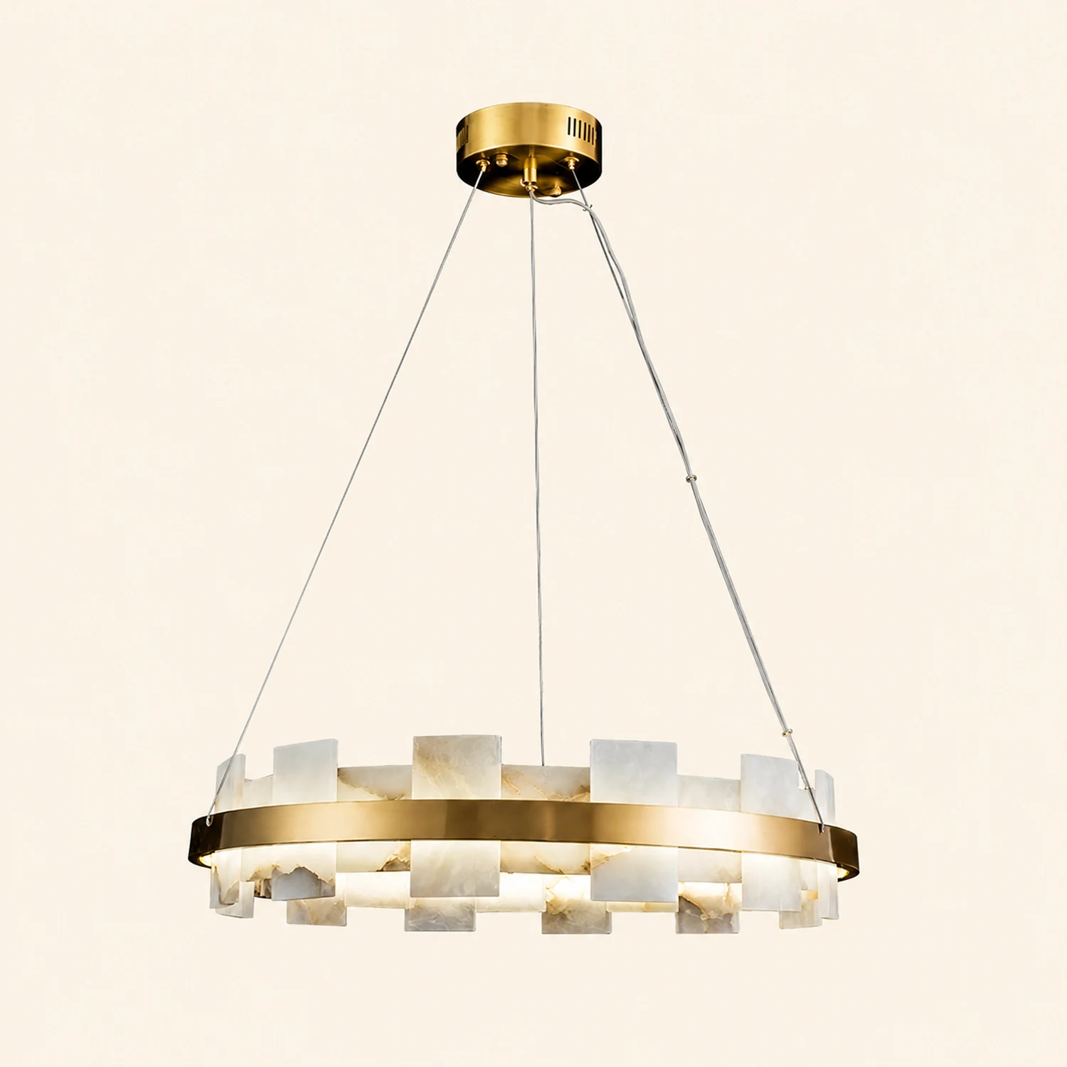 Alabaster Halo Chandelier - Lumpaz