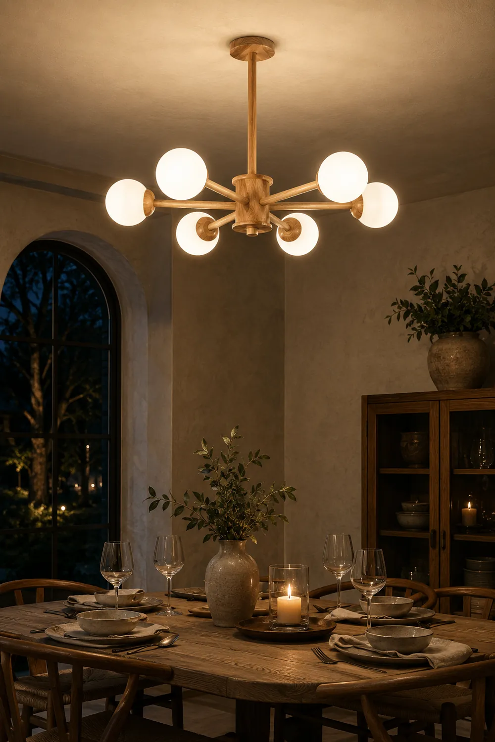 Kozan Wooden Chandelier - Lumpaz