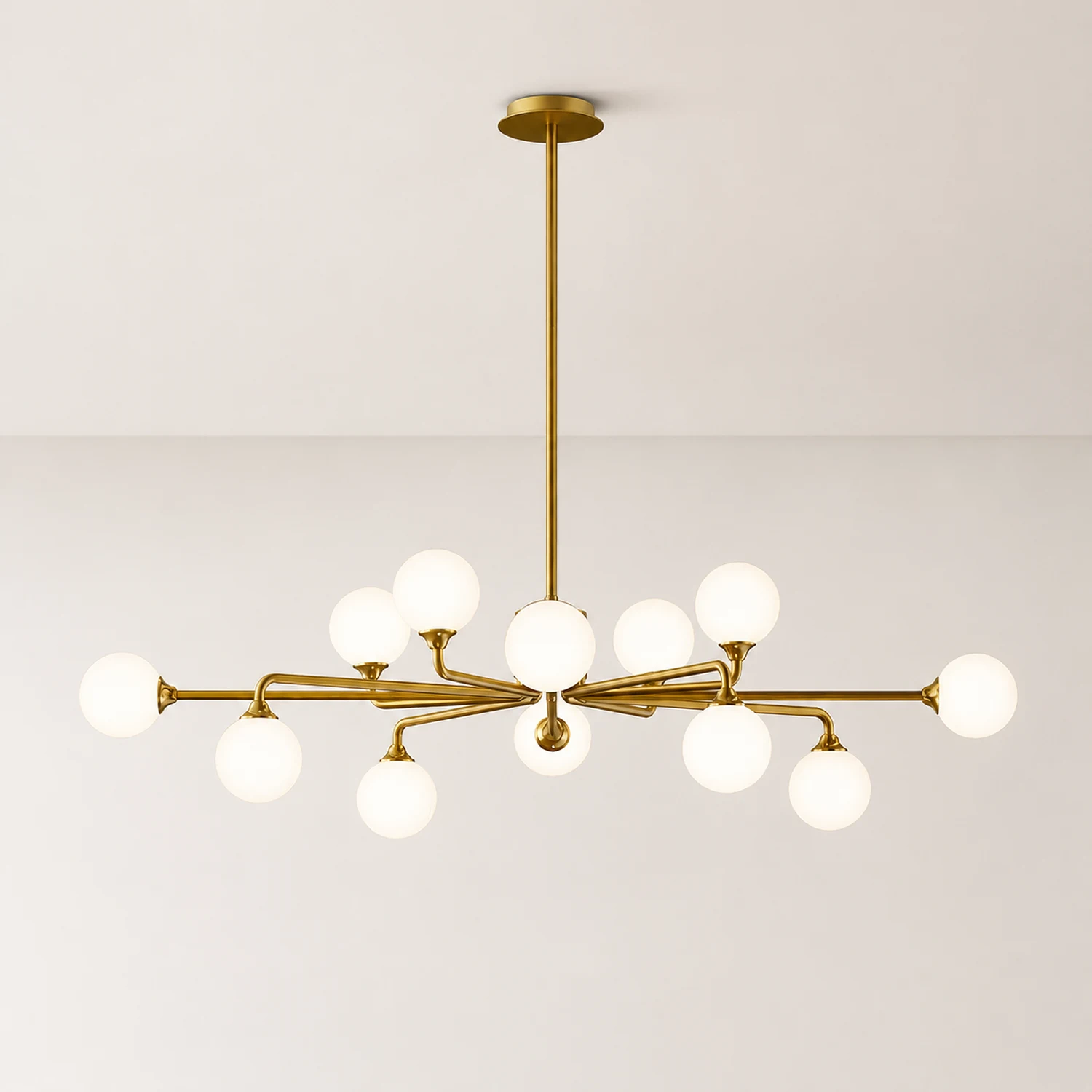 Staggered Glass Globes Chandelier - Lumpaz