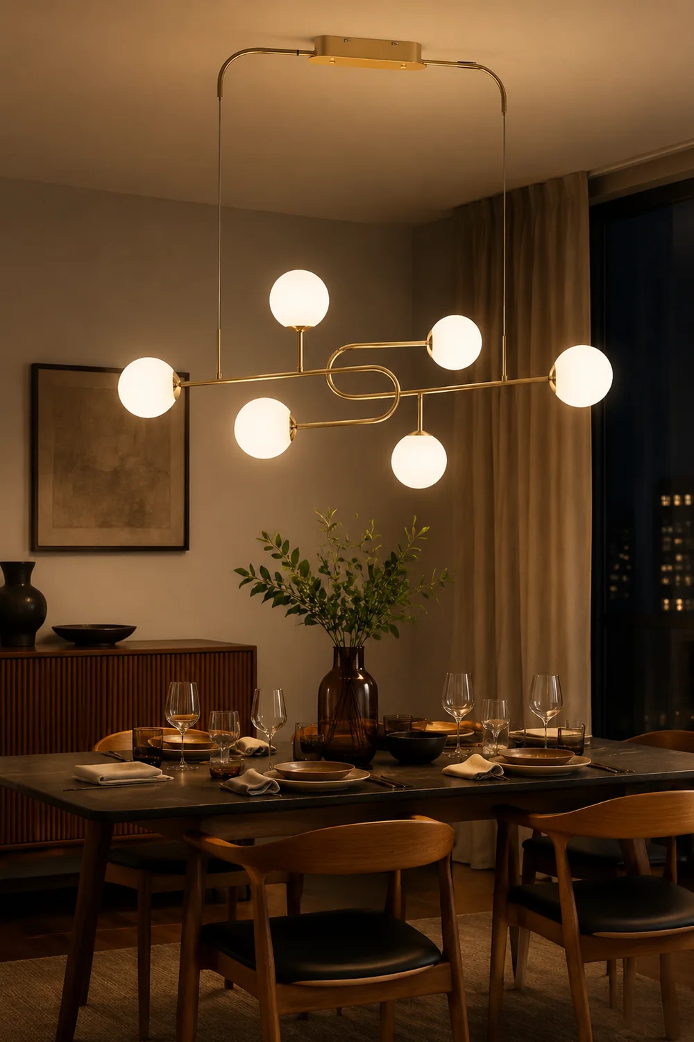 Arc Globe Escalante Chandelier - Lumpaz