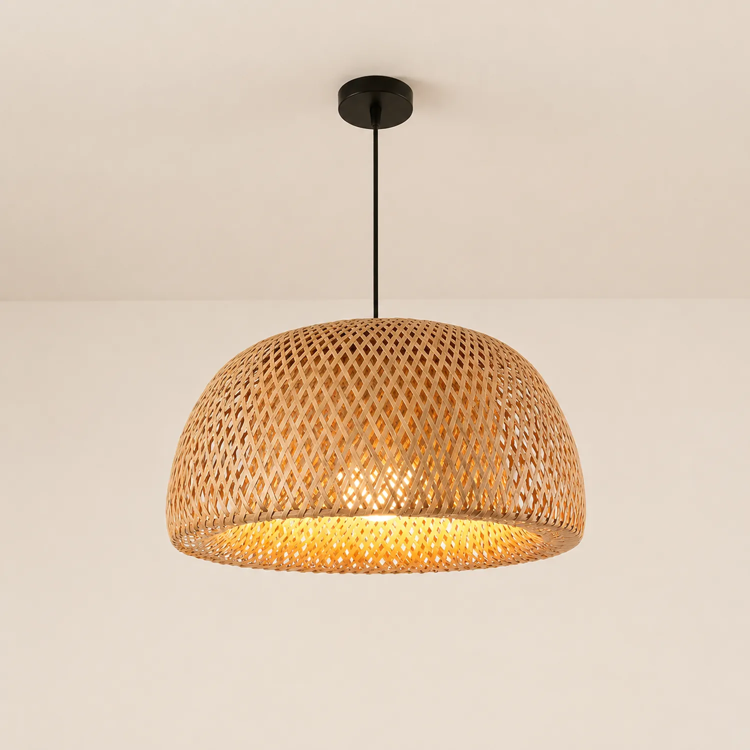 Bamboo Braided Pendant Lamp - Lumpaz