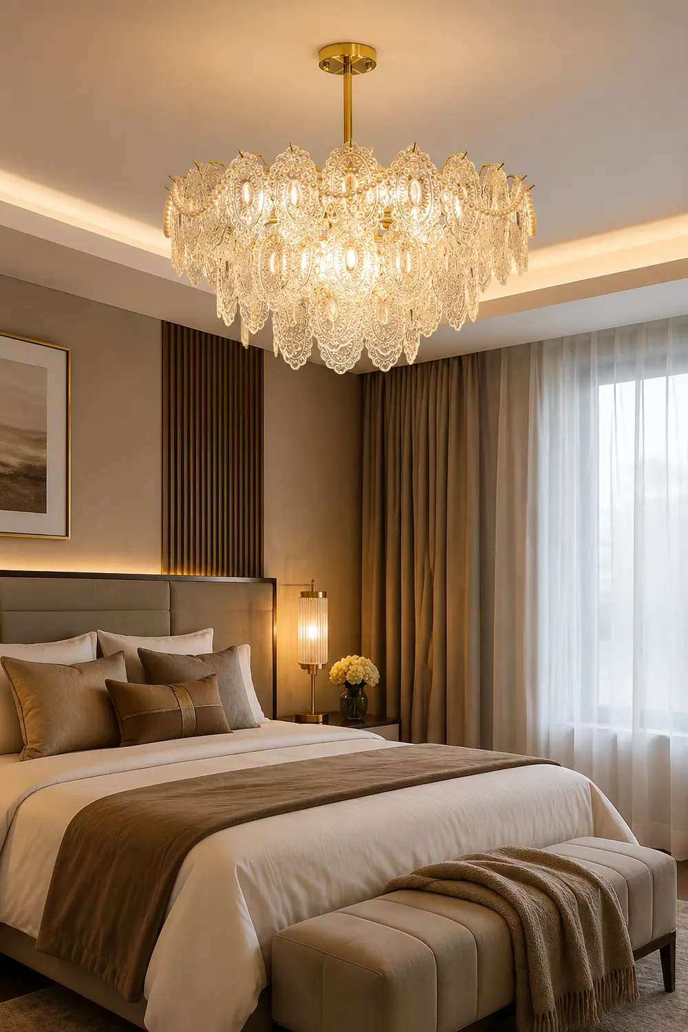 Wave Pearl Chandelier - Lumpaz