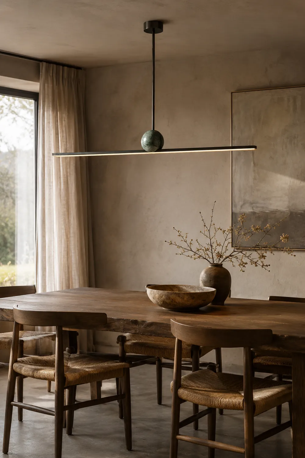 Marble Linear Pendant Lamp - Lumpaz