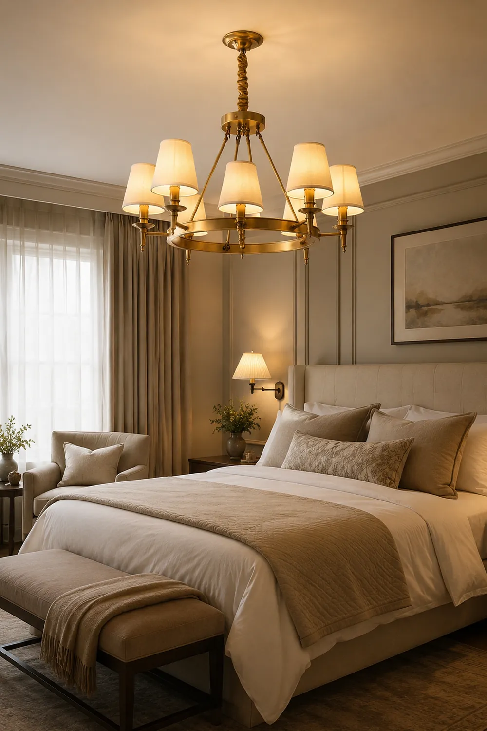 Antique Brass Chandelier - Lumpaz