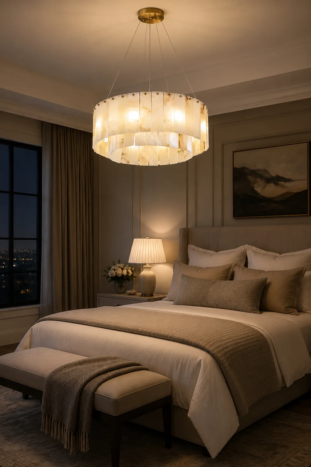 Rock Alabaster Chandelier - Lumpaz