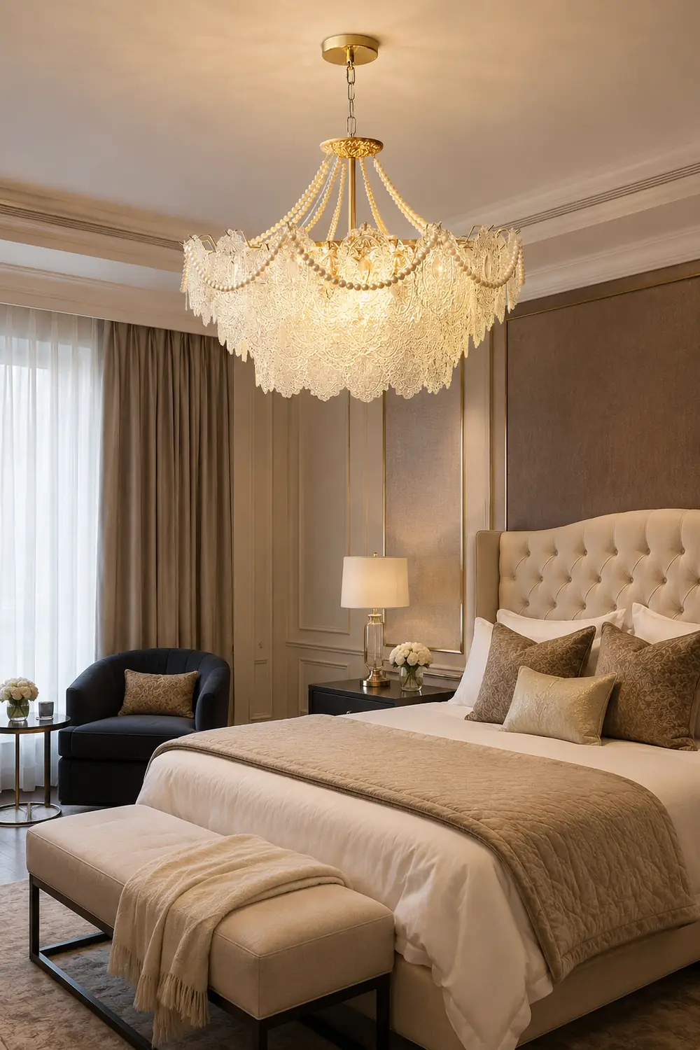 Pearls Glass Chandelier - Lumpaz