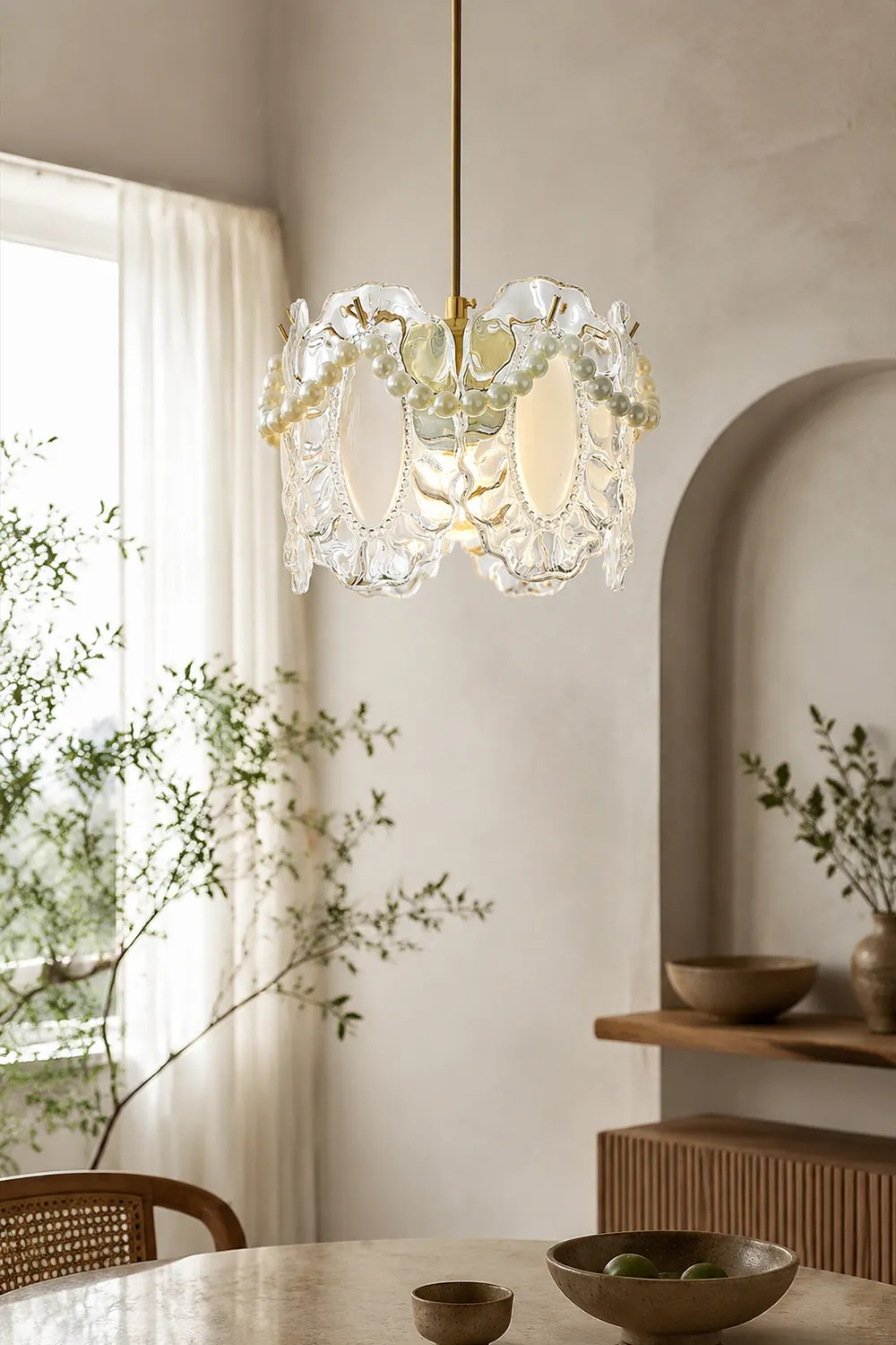 Floral Glass Pendant Lamp - Lumpaz