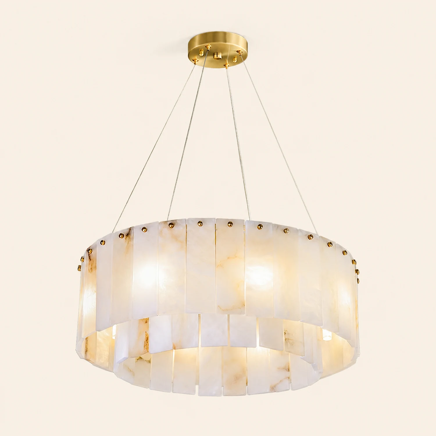 Rock Alabaster Chandelier - Lumpaz