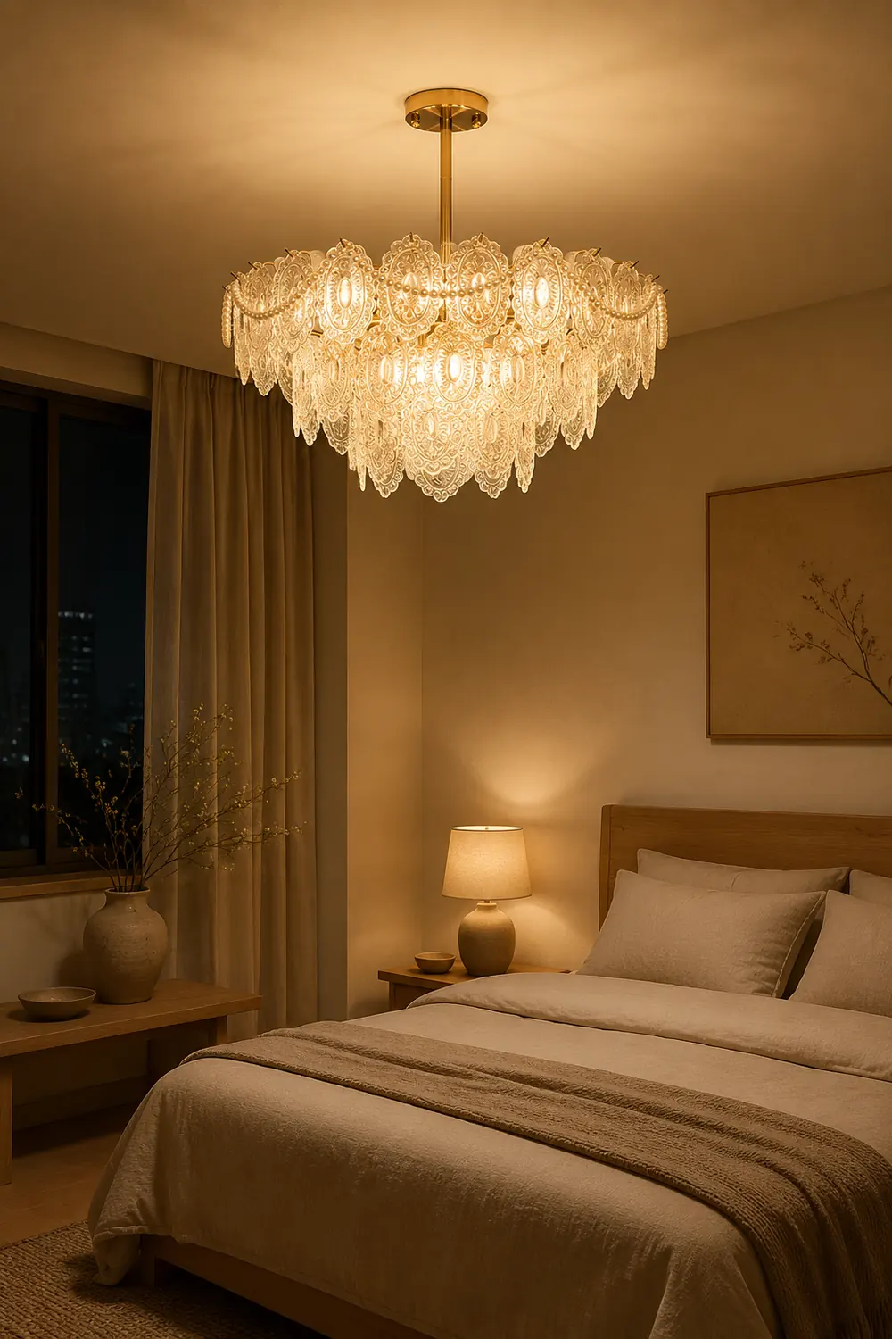 Wave Pearl Chandelier - Lumpaz