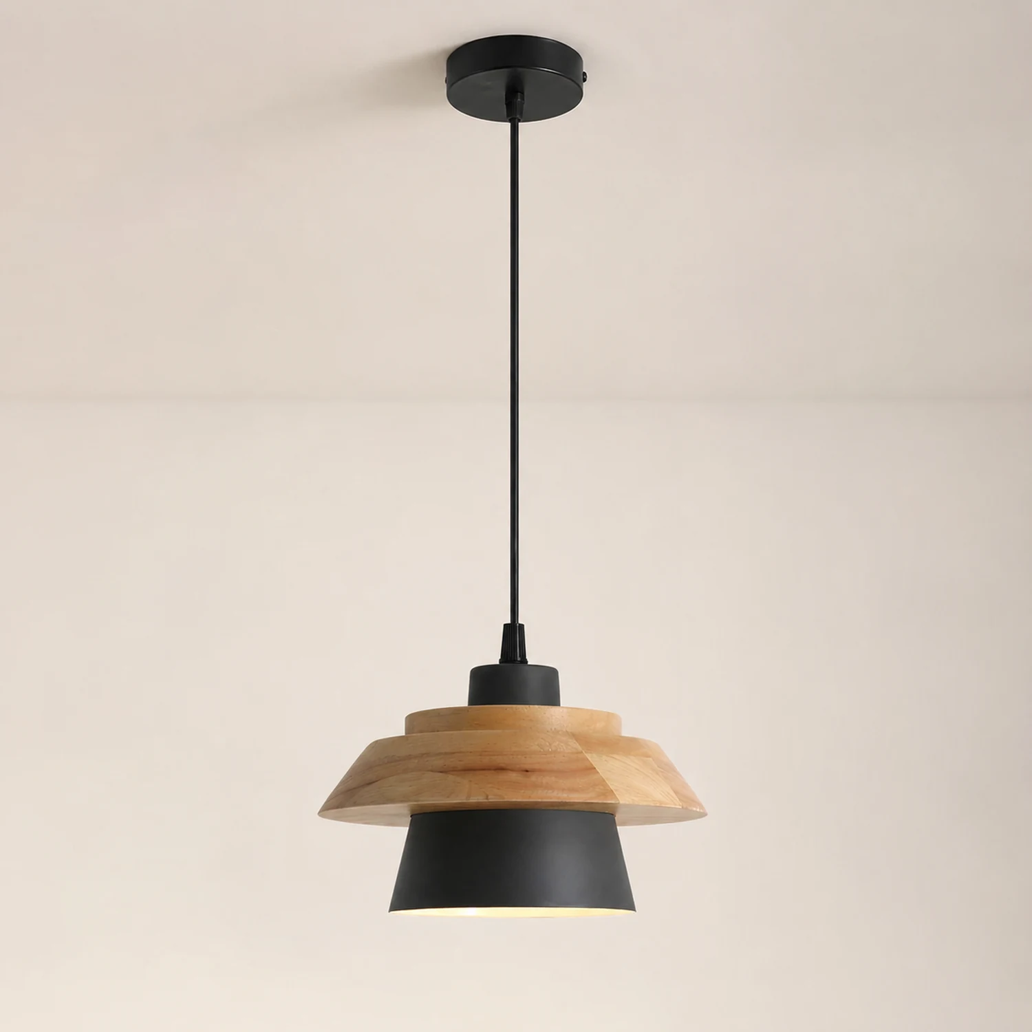Stone Wood Pendant Lamp - Lumpaz