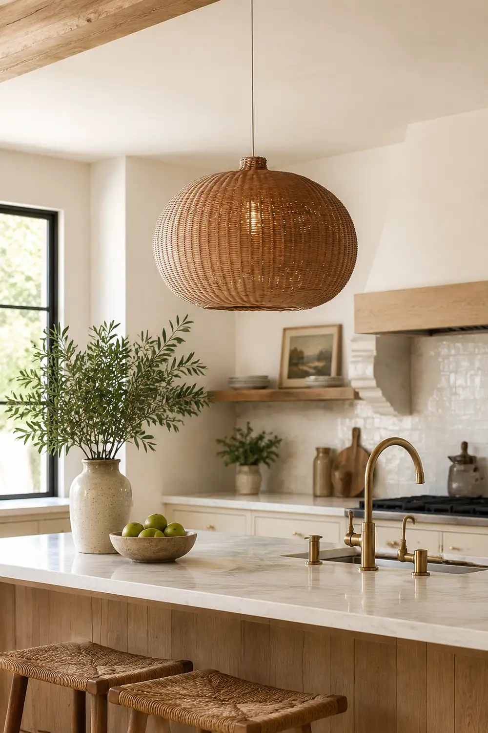 Vintage Rattan Pendant Lamp - Lumpaz