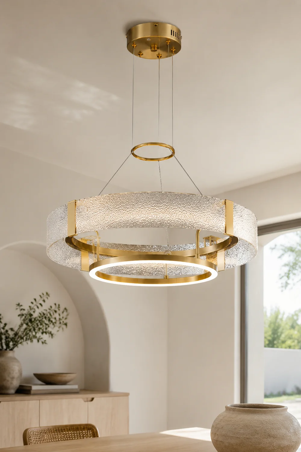 Ripple Glass Chandelier - Lumpaz