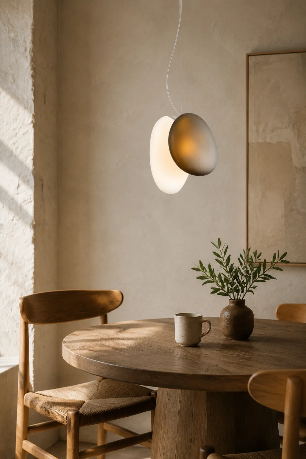 Translucent Frosted Glass Pendant Light - Lumpaz