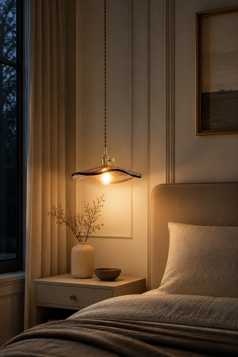 Flower Petal Glass Pendant Light - Lumpaz