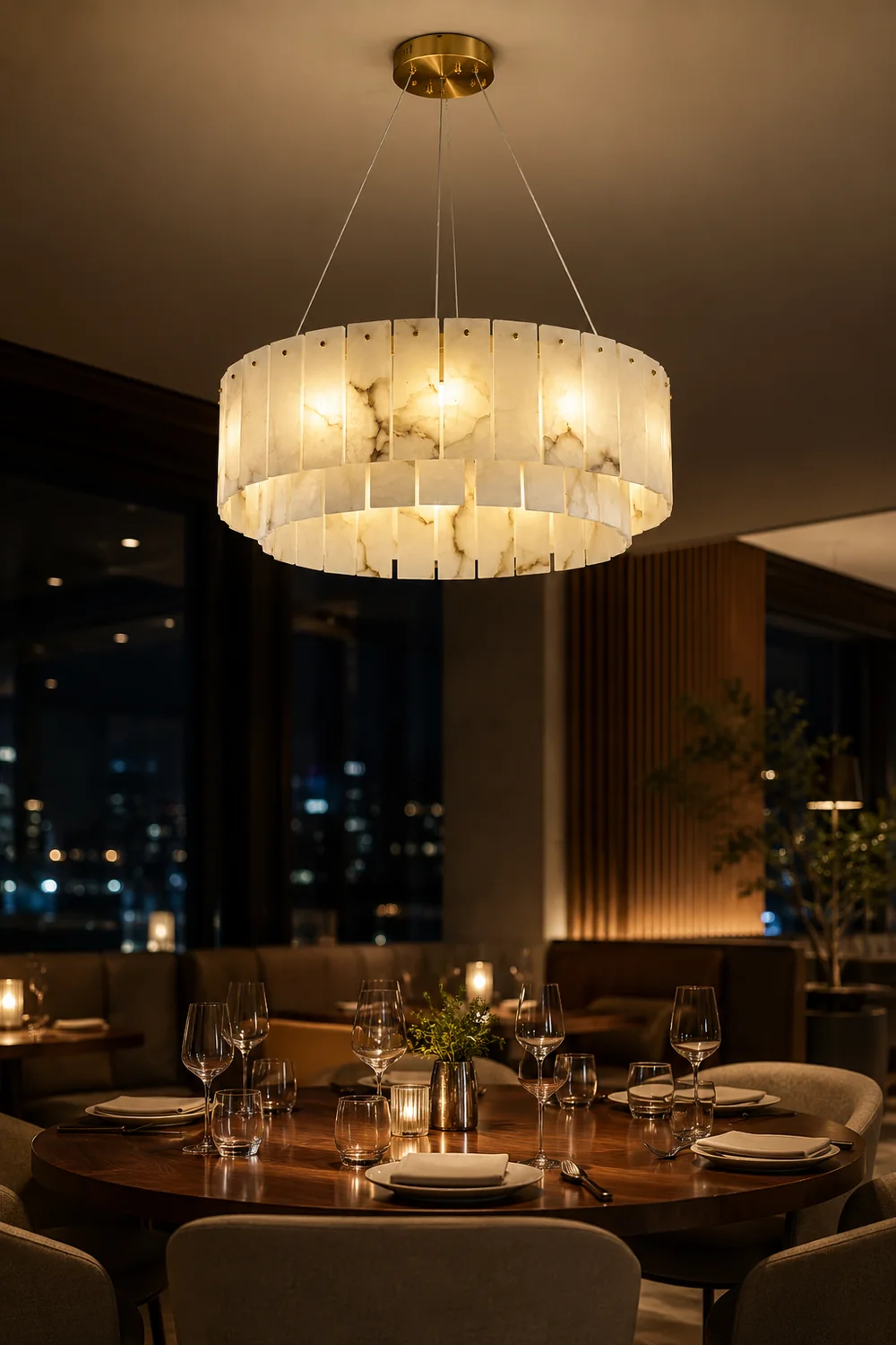 Rock Alabaster Chandelier - Lumpaz