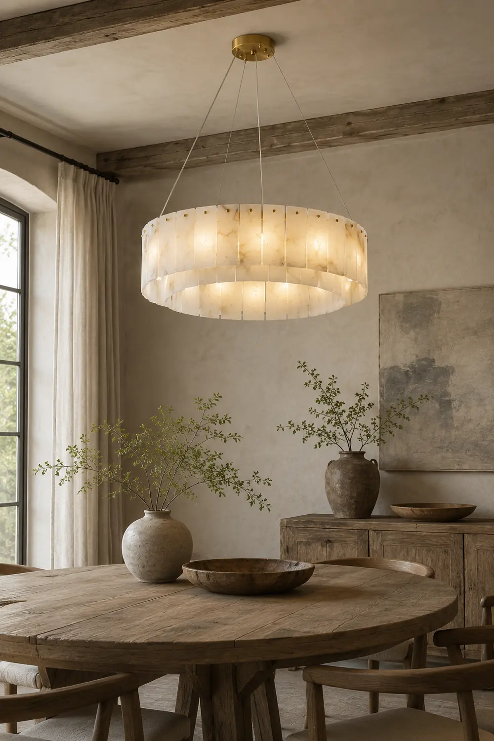Rock Alabaster Chandelier - Lumpaz