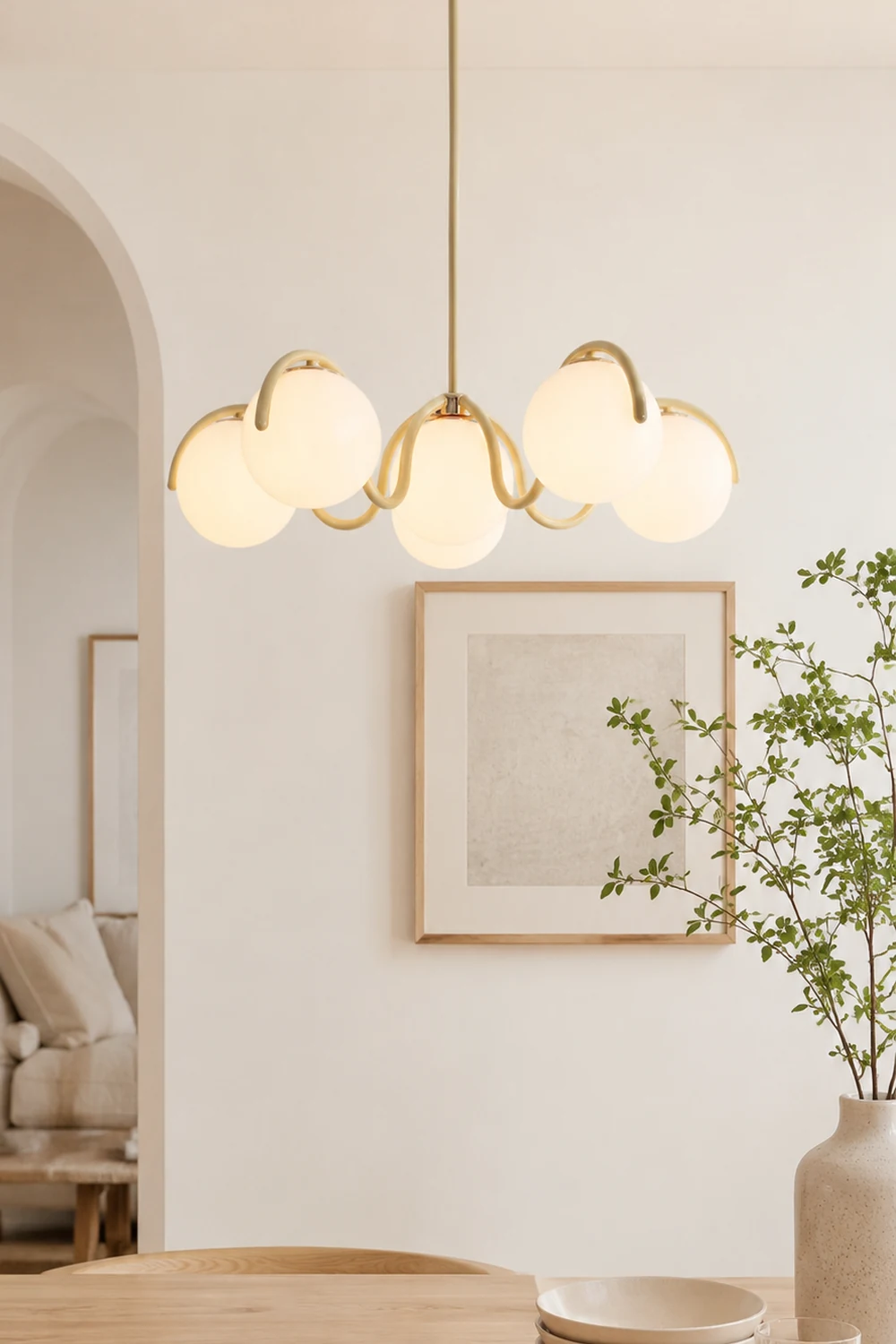 Reedway Curve Linear Chandelier - Lumpaz