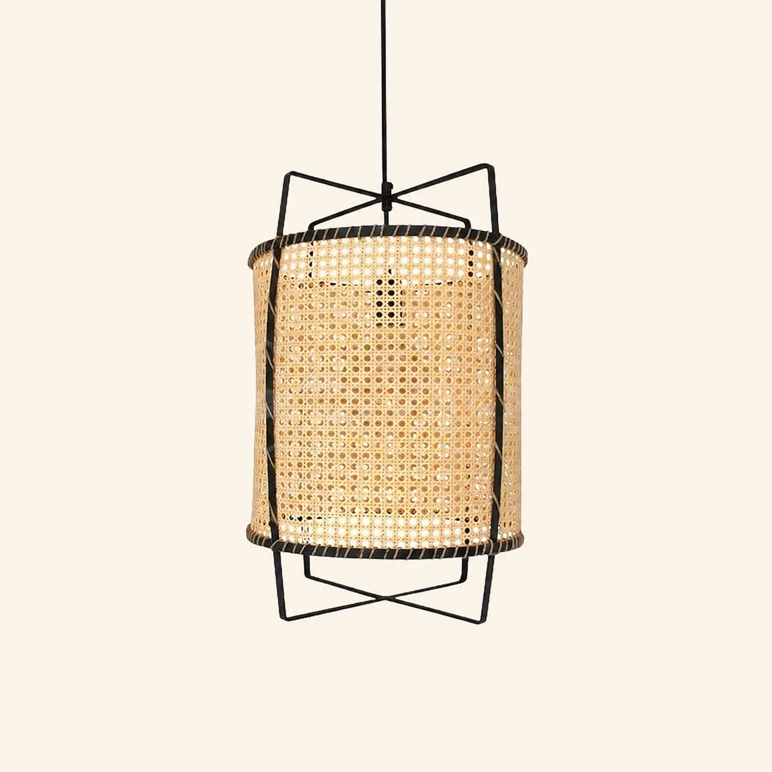 Rattan Cane Pendant Light - Lumpaz