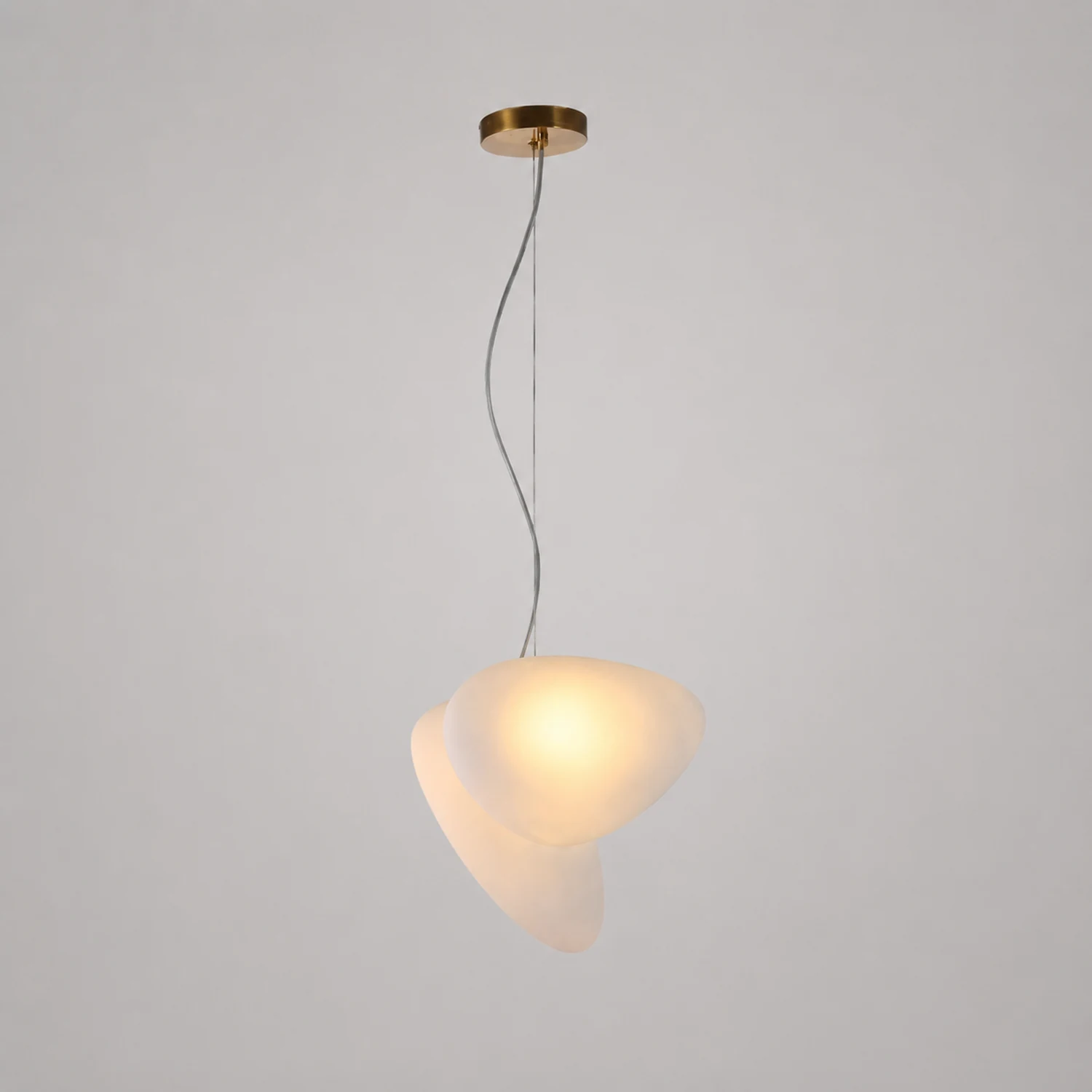 Translucent Frosted Glass Pendant Light - Lumpaz