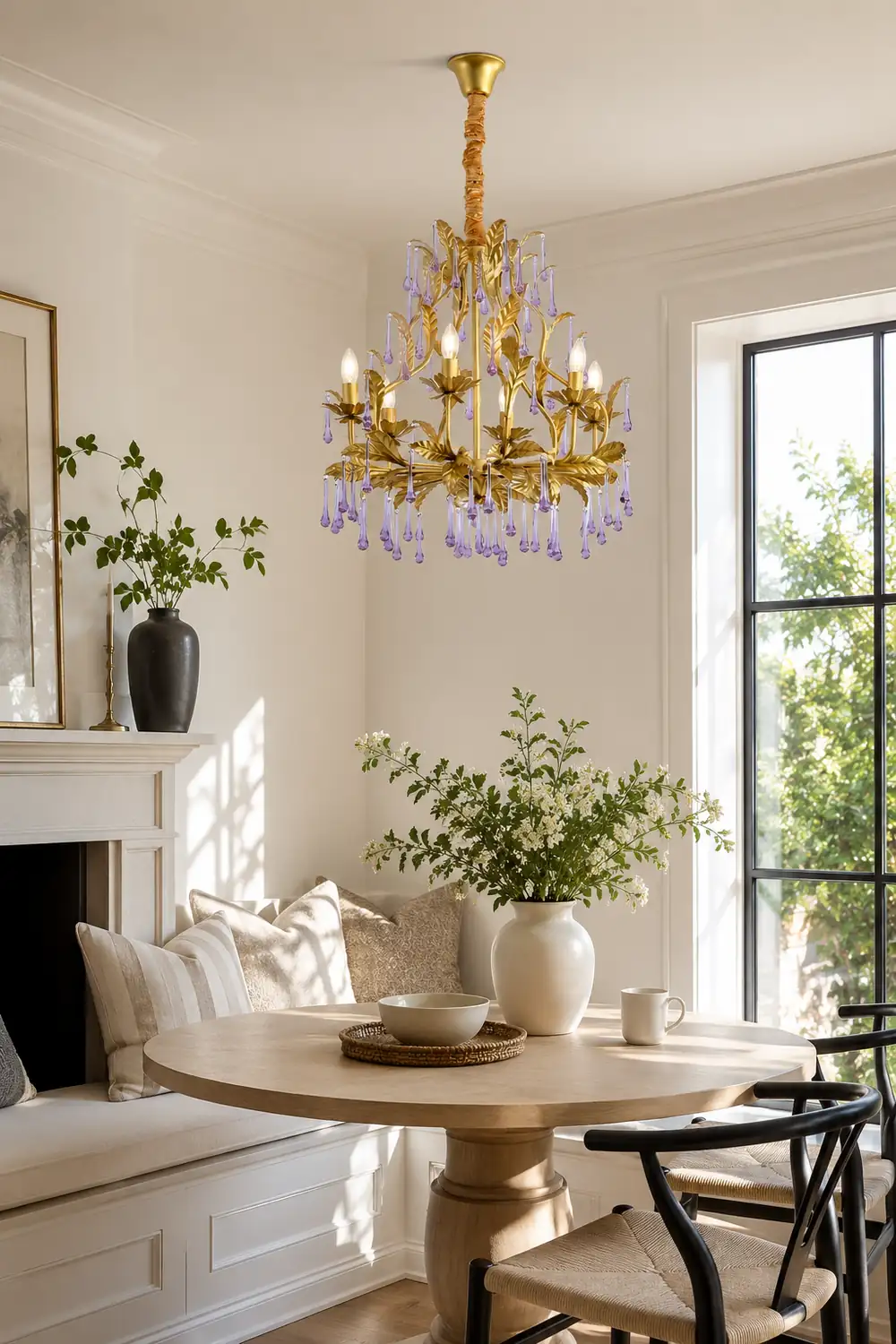 Amethyst Drops Crystal Chandelier - Lumpaz