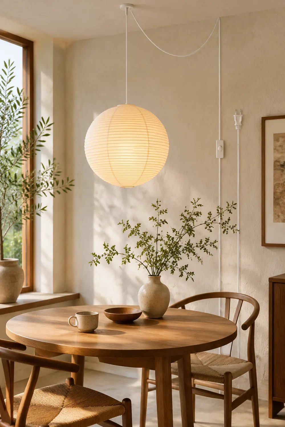 Akari A Pendant Swag Light - Lumpaz