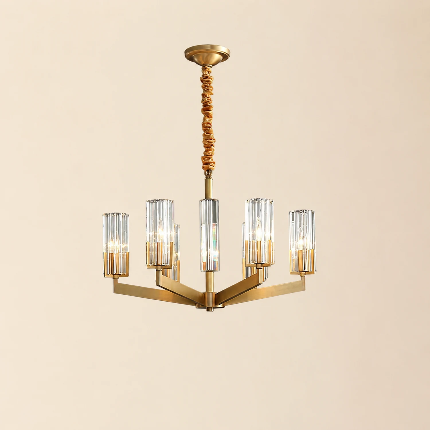 Kayla Brass Chandelier - Lumpaz