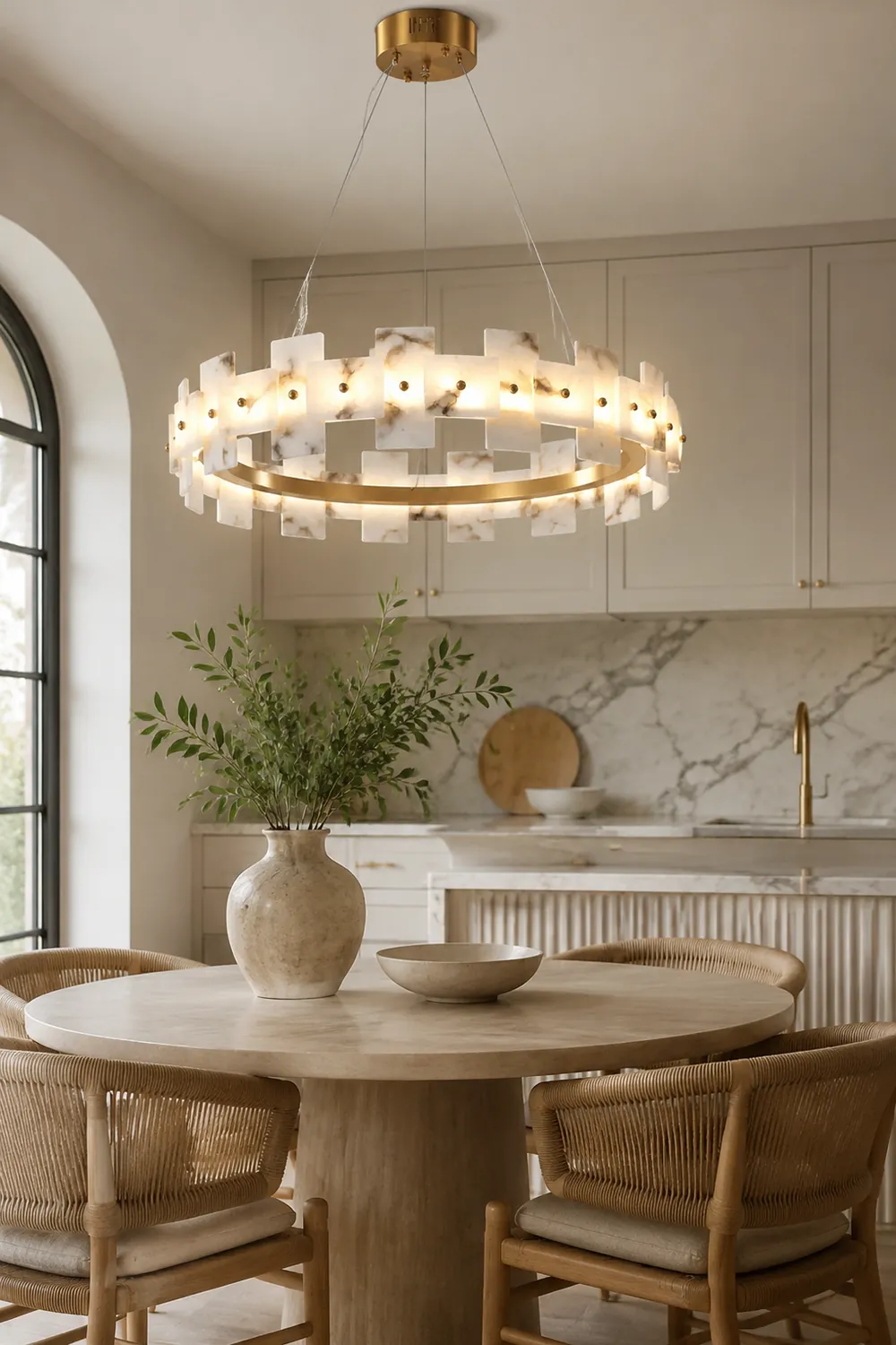 Alabaster Halo Chandelier - Lumpaz