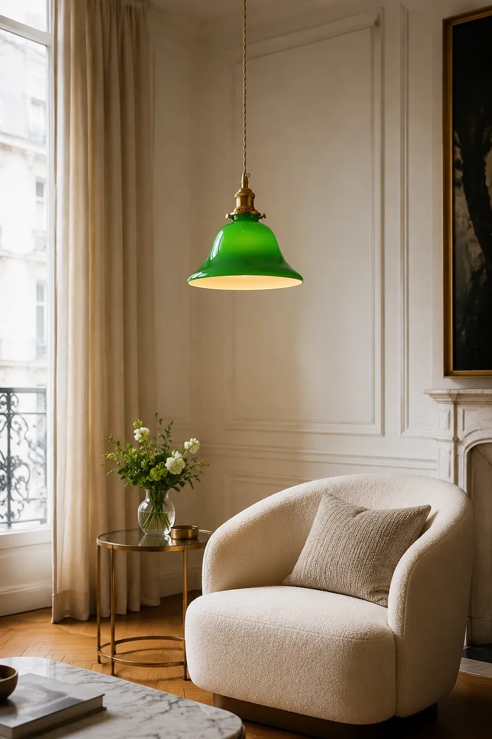 Green Bell Pendant Light - Lumpaz
