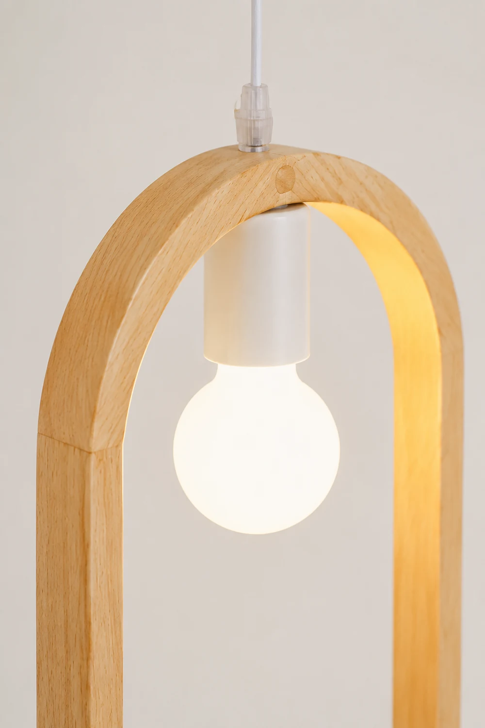Wood Bird Resin Pendant Light - Lumpaz