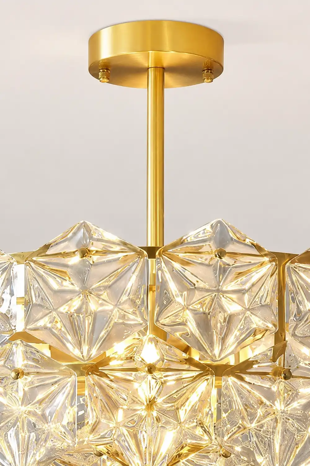 Snowflake Glass Chandelier - Lumpaz