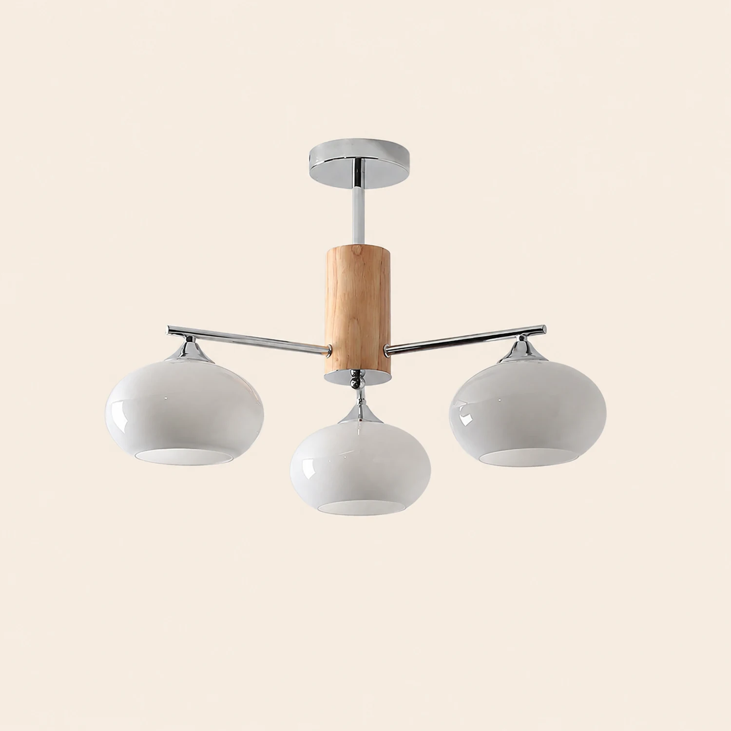 Elliptical Persimmon Chandelier - Lumpaz