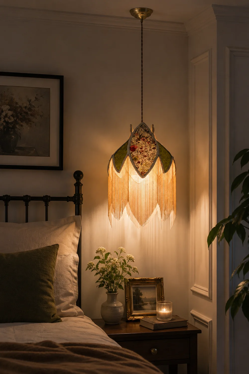 Bette Fringed Pendant Lamp - Lumpaz