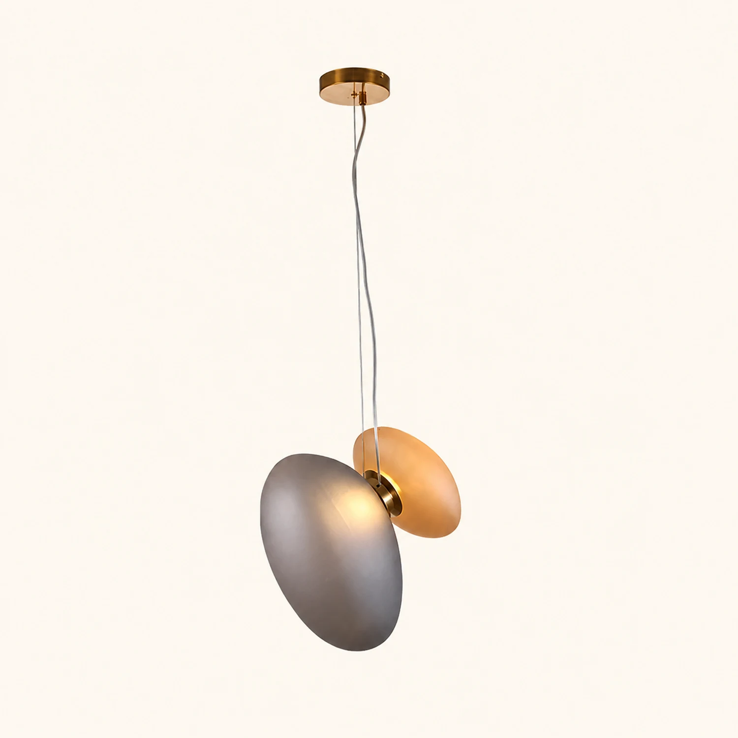 Translucent Frosted Glass Pendant Light - Lumpaz