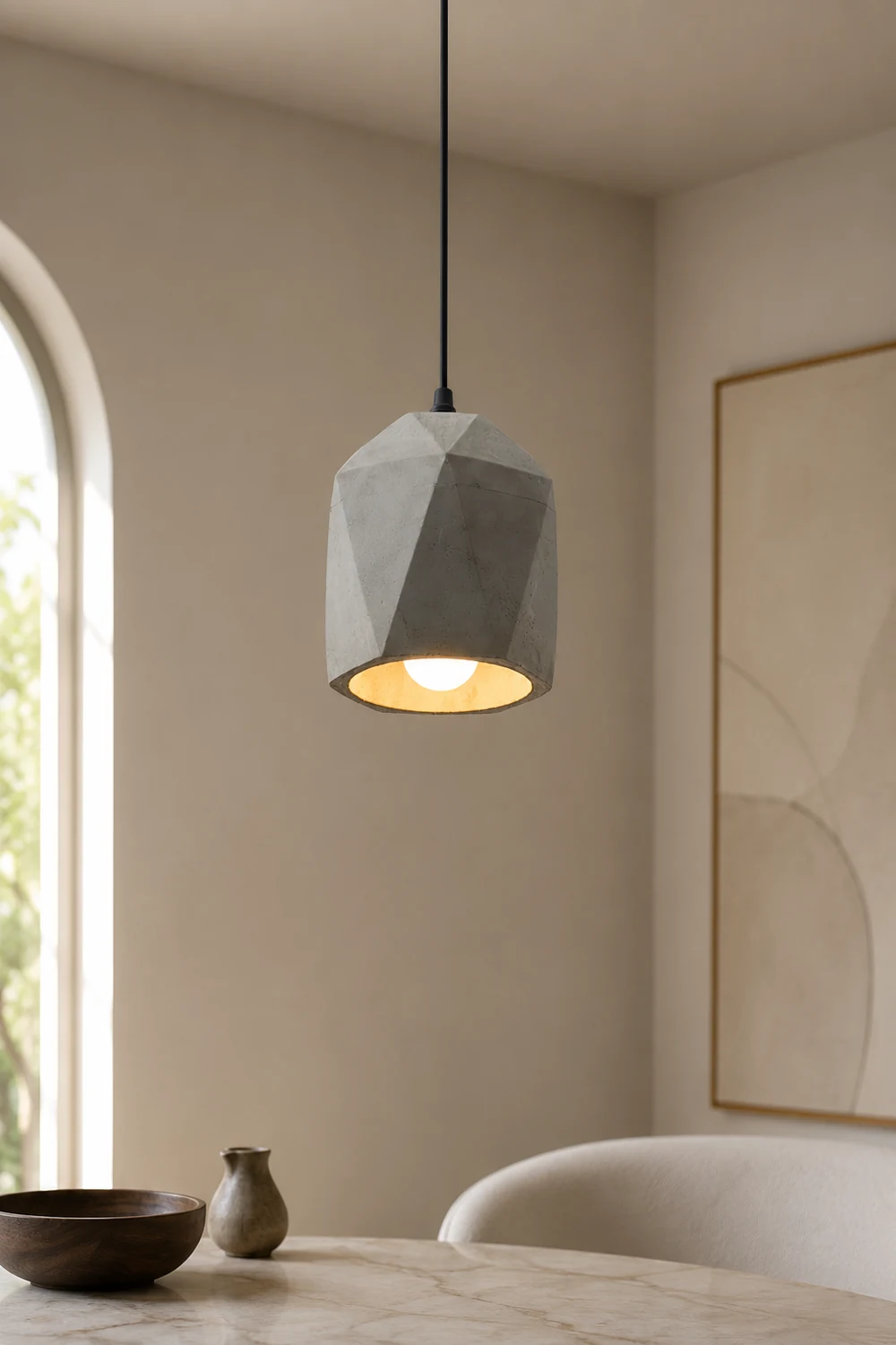 Georgia Cement Pendant Light - Lumpaz