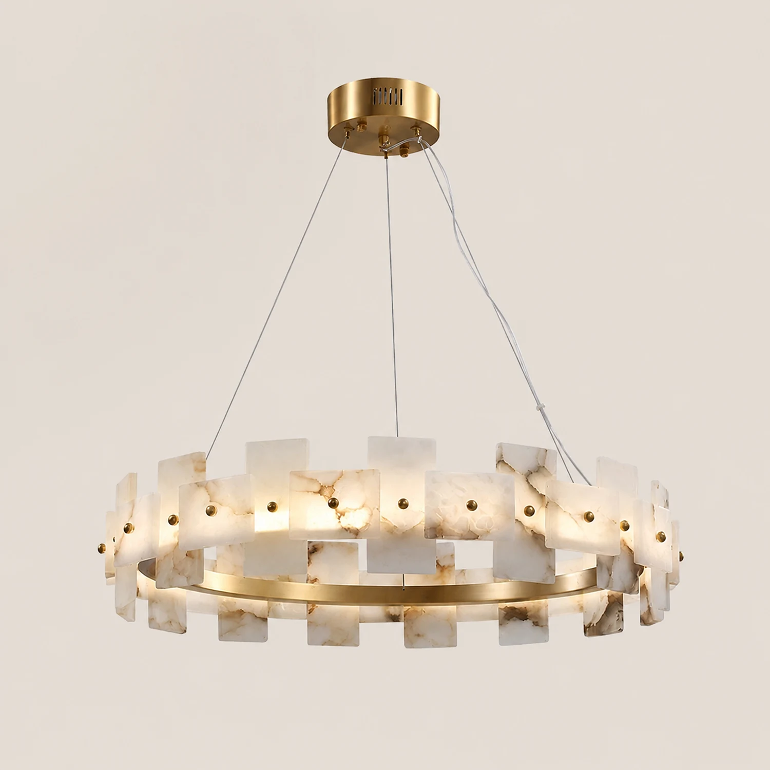 Alabaster Halo Chandelier - Lumpaz
