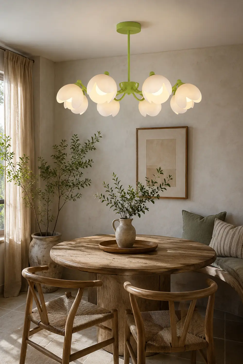 Murano Cream Chandelier - Lumpaz