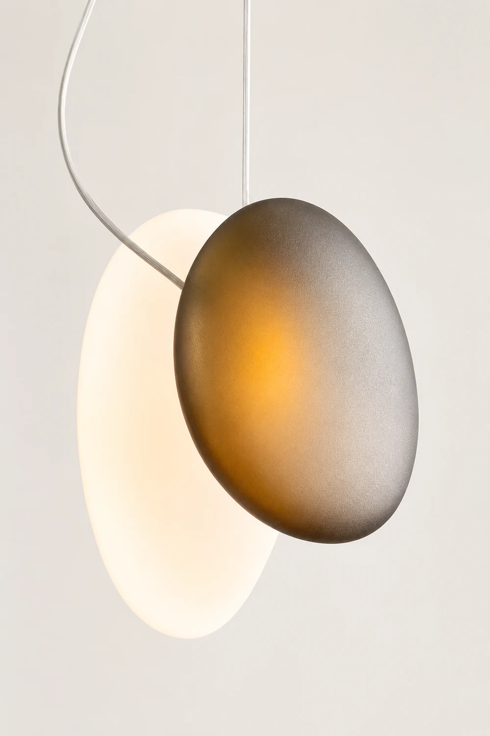 Translucent Frosted Glass Pendant Light - Lumpaz