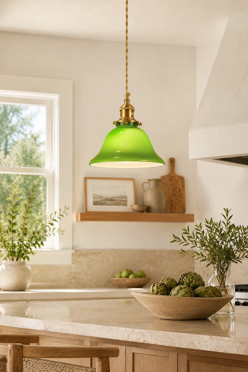Green Bell Pendant Light - Lumpaz