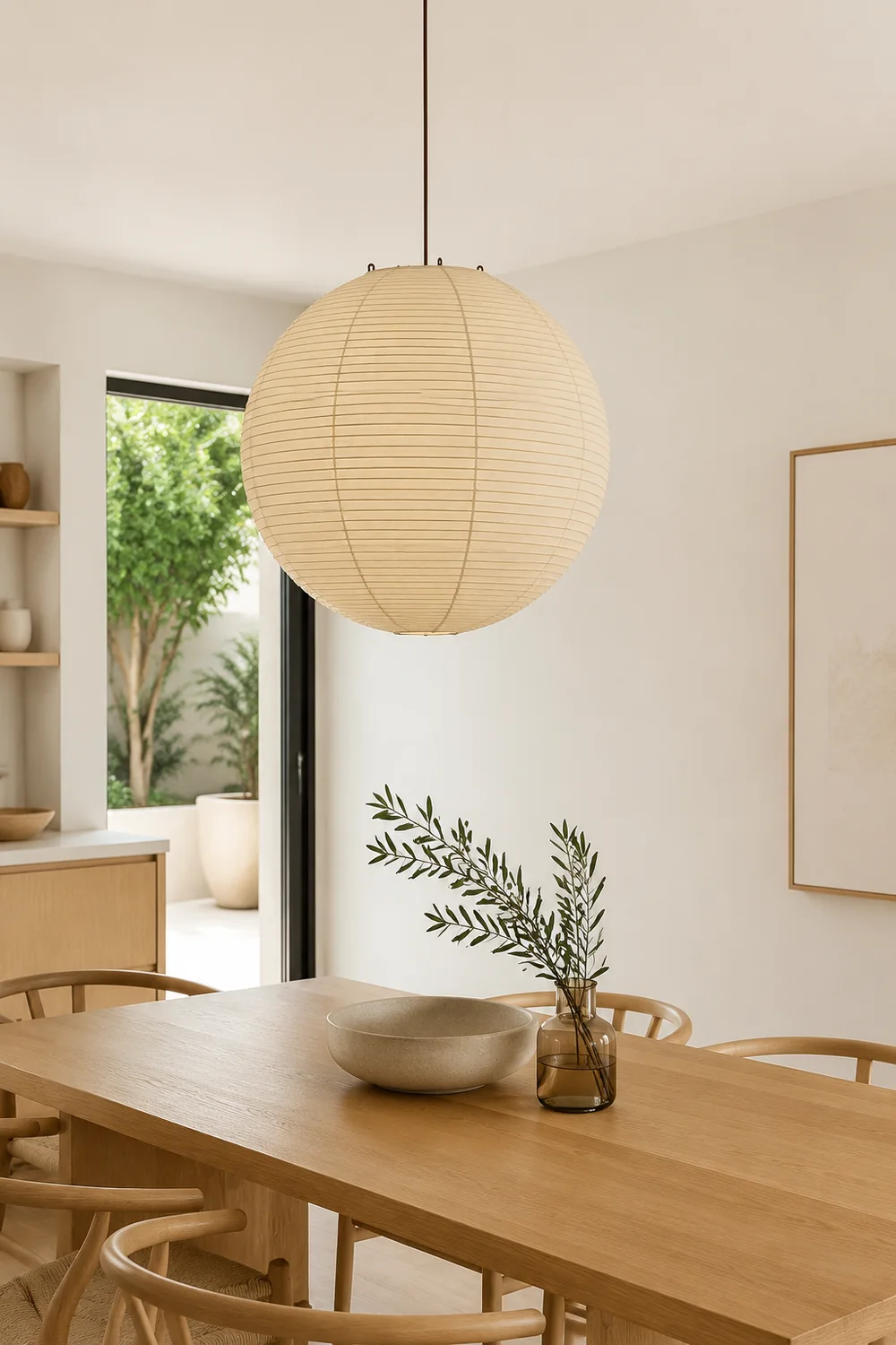 Washi Paper Round Series Pendant Lamp - Lumpaz