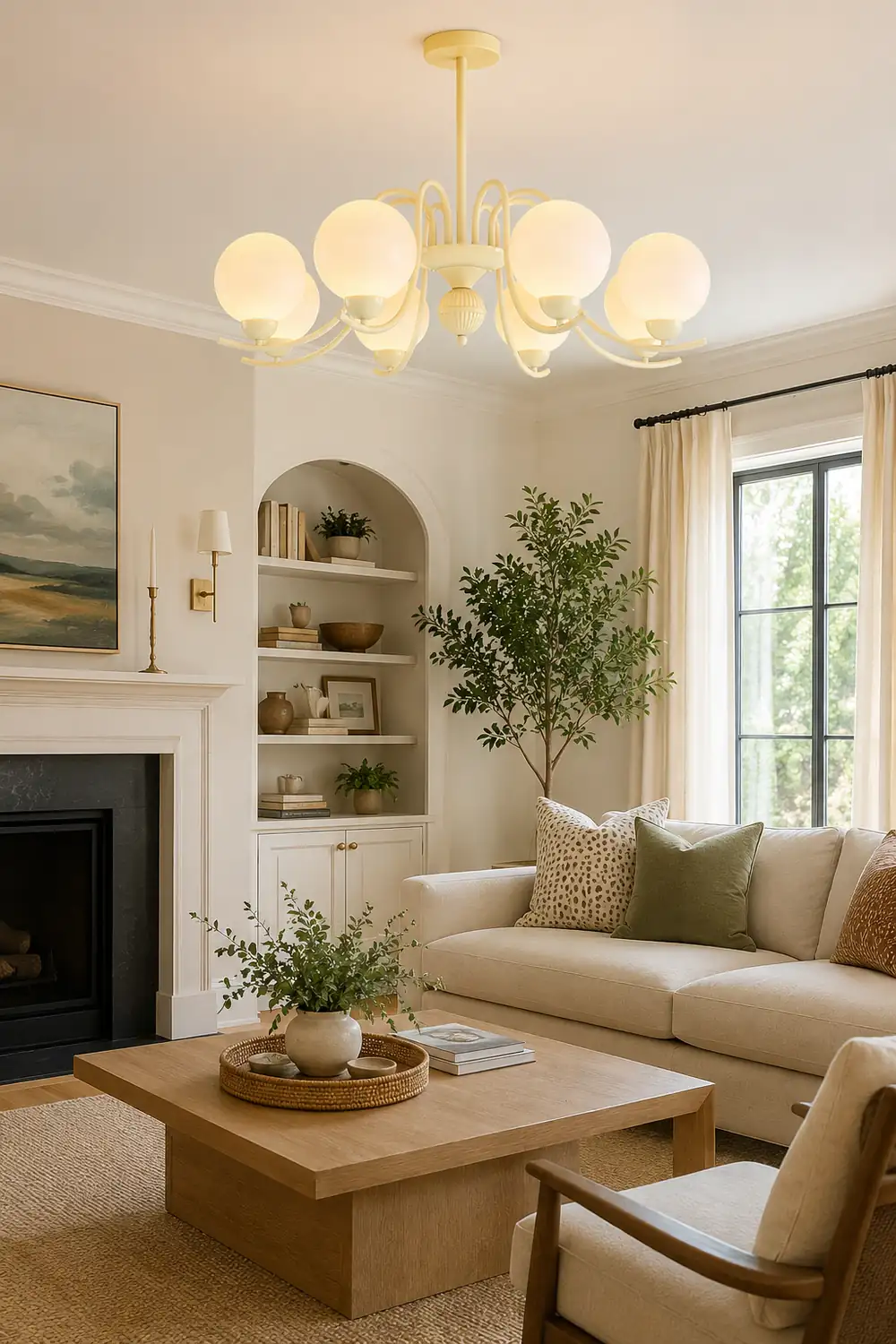 Vanilla Ball Chandelier - Lumpaz