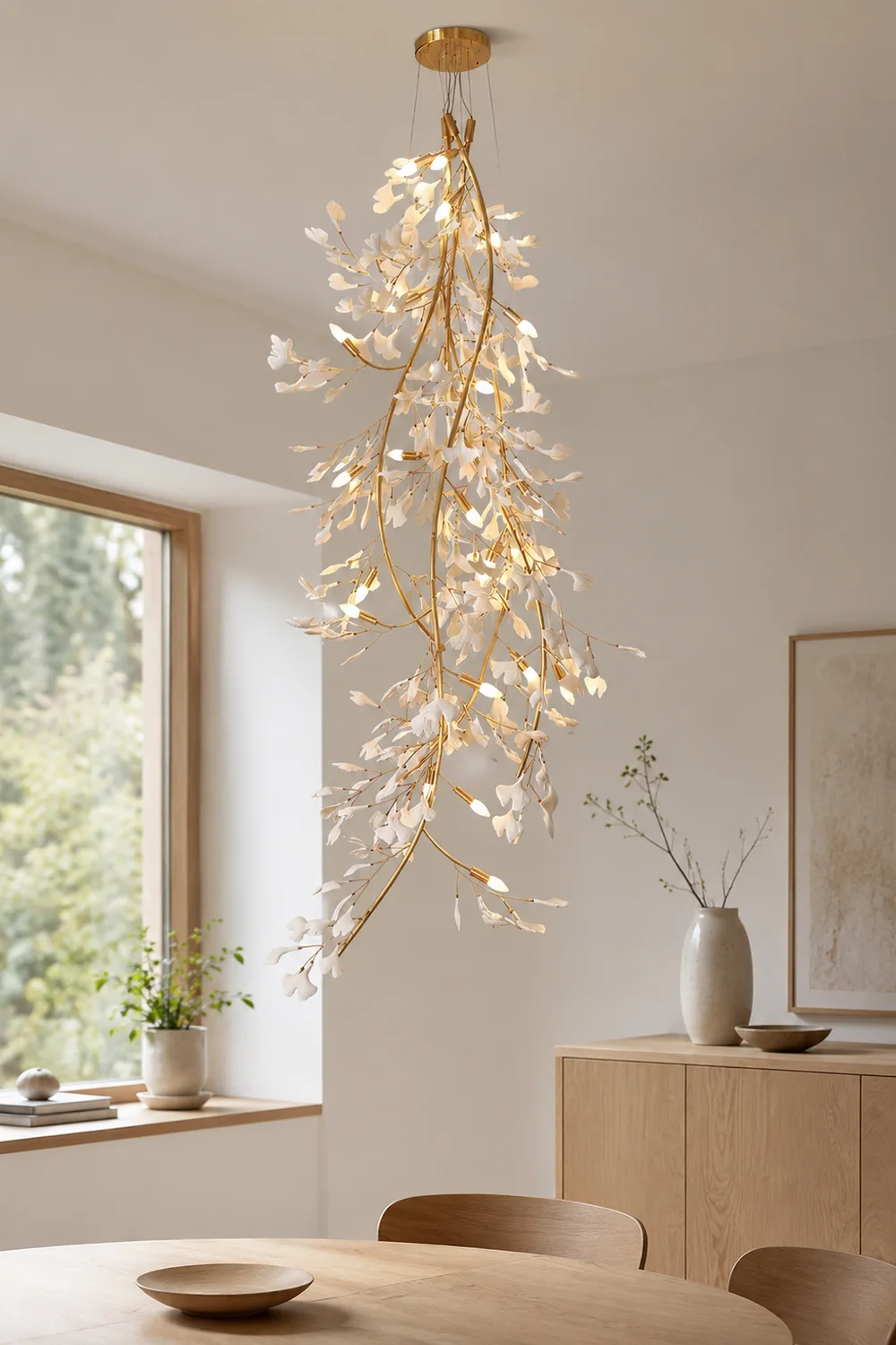 Gingko Long Branch Chandelier - Lumpaz