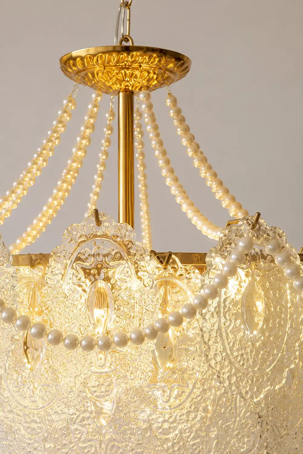 Pearls Glass Chandelier - Lumpaz
