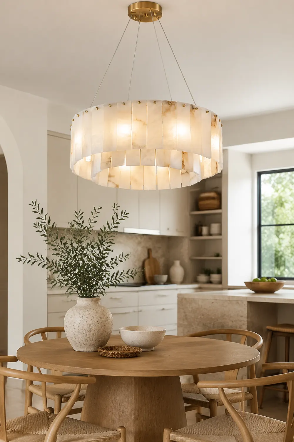 Rock Alabaster Chandelier - Lumpaz