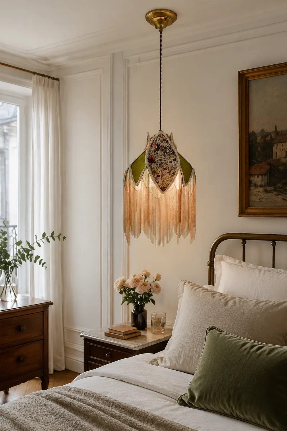 Bette Fringed Pendant Lamp - Lumpaz