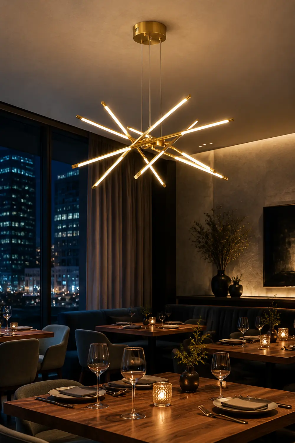 Rotatable LED Chandelier - Lumpaz