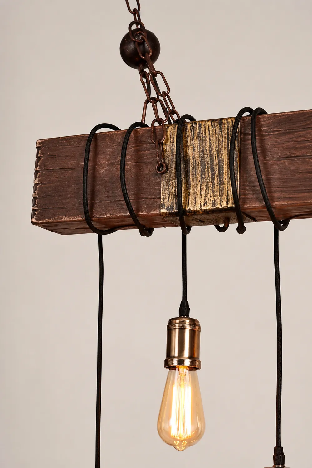 Wood Hanging Multi Chandelier - Lumpaz